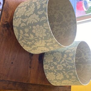 Damask lamp shades